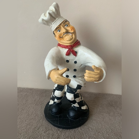 VINTAGE 13” Chef Figurine Italian Kitchen Food Restaurant Peter MOOK Collectible - Picture 1 of 9